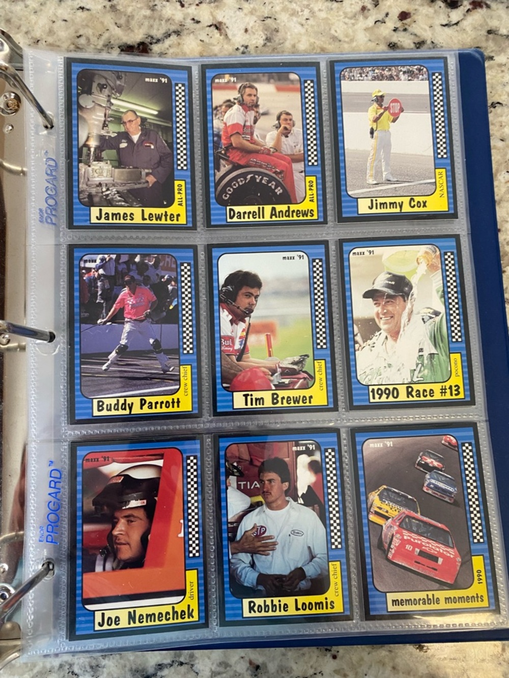 1991 Maxx Race Trading Cards with 34 Cards total